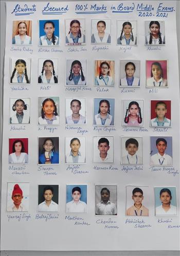 Annual Middle Class Board Exams Toppers 