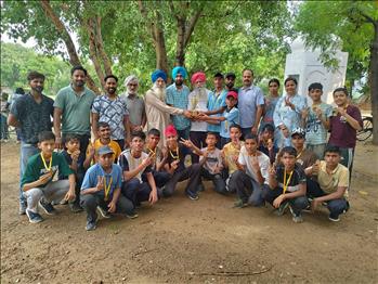 11th Sub Junior Tournament held at Govt. Senior Secondary School Girls. Boys got Third position 