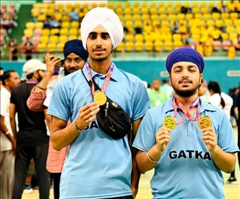 7th National Gatka championship 2023, held at Assam , Guwahati from  August 4 to August 6, 2023. Our two students Ishmeet Singh, Ekampreet Singh of  class  +2 commerce got Gold  medal in National..